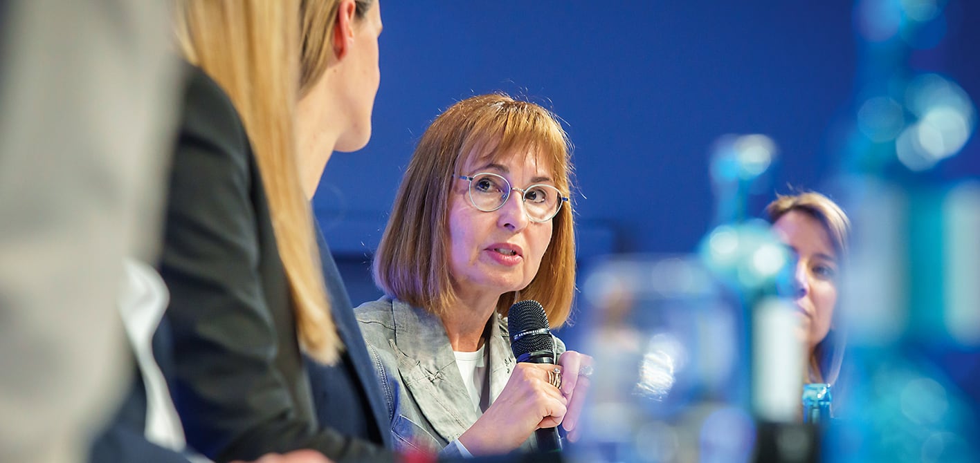 Prof. Jutta Rump zeigte Chancen und Risiken aktueller und künftiger Transformationsprozesse auf.